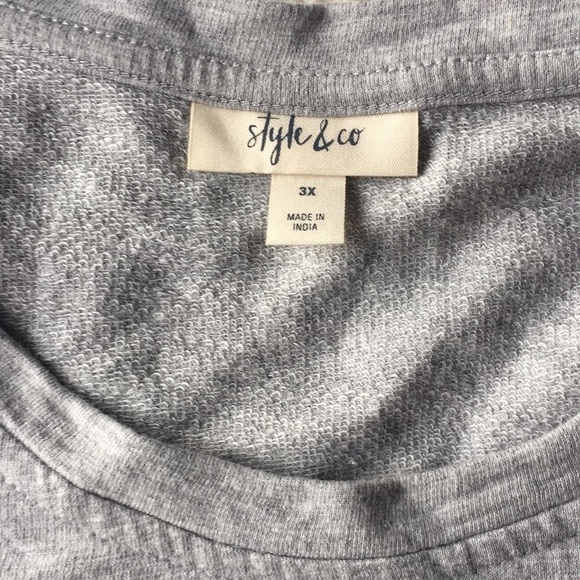 Style and co plus size cotton sweat shirt - Picture 6 of 8